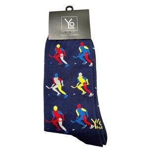 Men's Yo Sox Size 7-12 Navy Ice Hockey Player New with Tags
